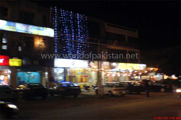 A shoping area decorated for Eid-ul-Azha 2007